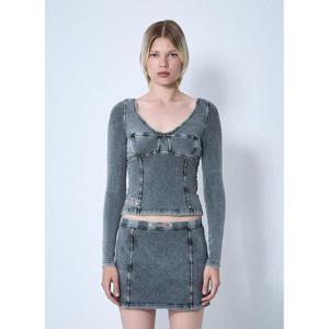 25 FW 디젤 여성 T 엘린 탑  dsl0259008gry