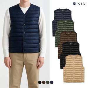 [NIX]남) 나일론 덕다운 80/20 - 라운드 샤이니 경량 베스트 (FNRWCVE102P)