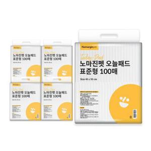 노마진펫 오늘패드 표준형/대형 400매 강아지배변패드 간식증정