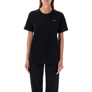 꼼데가르송 블랙 하트 패치 크루넥 티셔츠 AXT06405 1