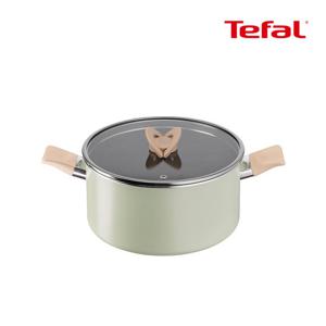 테팔 인덕션 블라썸 민트 양수냄비 24cm