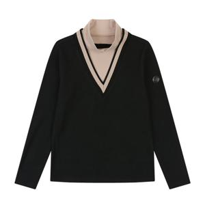 [볼빅어패럴] 여성 골프 브이 터틀 티셔츠 VLTSNA01_BK