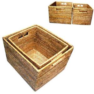 라탄 바구니  오픈 바스켓 대