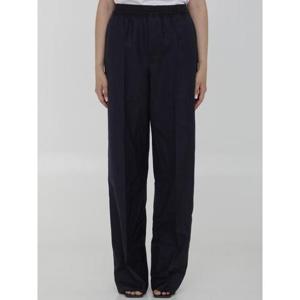 보테가베네타 여성 네이비 울 스트라이프 슬랙스 792942 V36K0 1155