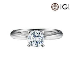 [한국금다이아몬드] 14k 1캐럿 랩 다이아몬드 반지 4프롱 IGI D VS1