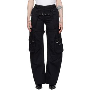 25 FW 오프화이트 여성 블랙 하네스 슬랙스 241607F087000