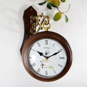 무소음 링하우스 중소형 양면시계 CHT-454AG