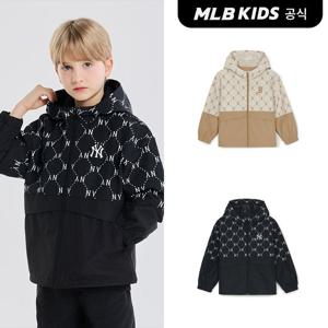[택가159,000원][MLB키즈 공식] 25SS 다이아 모노그램 배색 바람막이 (2color) 7AWJMD251