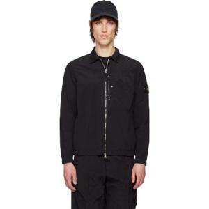 25 FW 스톤아일랜드 남성 블랙 리사이클 나일론 메탈 닐 셔츠 251828M192032