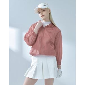 닥스 골프 여성 24SS 클리어런스 핑크 에어리 홑겹 후드 점퍼 DNJU4B402P1