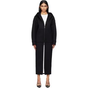 25 FW 발렌티노 여성 블랙 후드티 맥시 드레스 242476F055001
