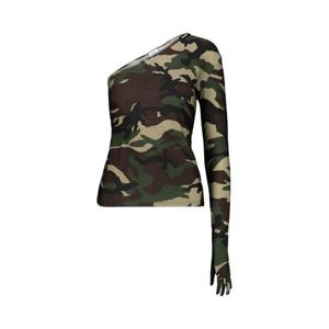 베트멍 여성 카키 On 카무플라주 원숄더탑 WE64TO300ZZ CAMOUFLAGE