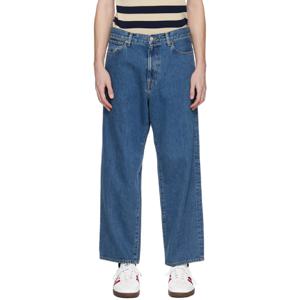 25 FW 와코마리아 남성 블루 워싱 데님 진 252948M186000