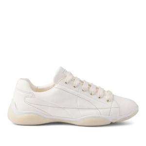 프라다 화이트 나파 가죽 스니커즈 1E942NF025 038 F0304