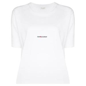 생로랑 반팔 티셔츠 460876 YB2DQ9000 White
