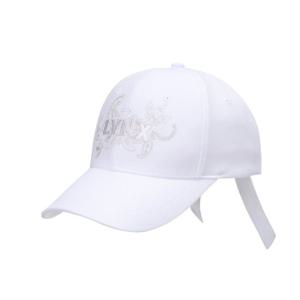 [링스골프][25SS] 여성 탈부착 리본장식 육쪽캡 L21E1CP255_WH_C