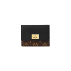 루이비통 빅토린 온 마이 사이드 월렛 블랙 모노그램 캔버스 M82640