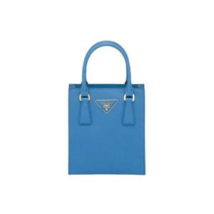 프라다 사피아노 레더 핸드백 라이트 블루 1BA358-NZV-F0V98