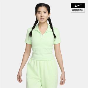 [나이키] 스포츠웨어 에센셜 여성 반팔 폴로 탑 DV7885-376