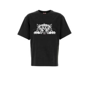 KENZO Black cotton oversize t-shirt FF55TS5264SI 99J