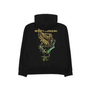 우영미 크라운 백로고 후드 티셔츠 블랙   23FW W233TS35715B