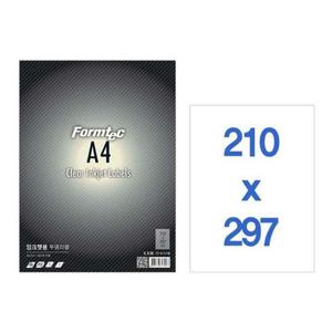폼텍 잉크젯 투명라벨 IC3130 1칸 5매 지 용지