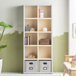 도넛 5단 책장 오픈 수납 거실 서재 아이방 책꽃이 (착불)