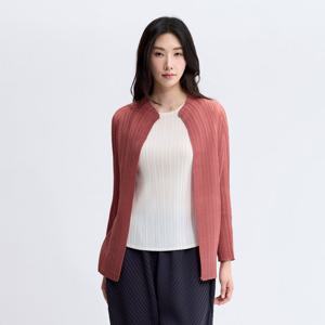 [플리츠미(여성)]스퀘어 프레스 노 카라 가디건_EPCDF125001
