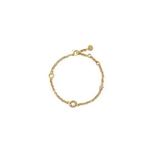 FENDI Gold Colore Chain Bracelet with FF Details in Bronze Woman 8AL085ATEPF089U