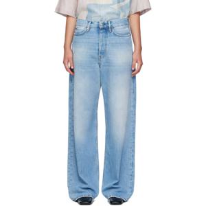 25 FW 아크네 여성 블루 루즈 핏 1981 데님 진 252129F069014