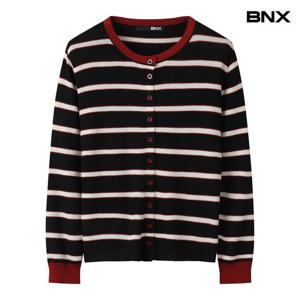 [비엔엑스]버튼업 스트라이프 긴팔 가디건 (BX3CD008L0)