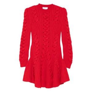 알렉산더 맥퀸 숏 원피스 848815 Q1BE1 6062 POPPY RED