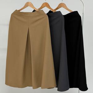 [아이우먼]빅사이즈치마 V291L509 주름플레어뒷밴딩스커트 RA