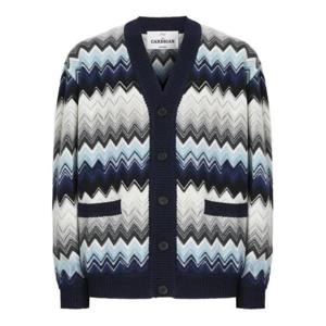 미소니 스웨터 US25WM0HBC005A BLUE BLACK TONES S72L9