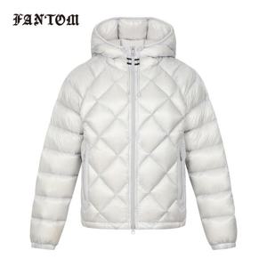 [팬텀] 여성 퀼팅 후드 초경량 구스 다운 점퍼 221E3JP302_SV