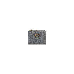 디올 30 몽테인 달리아 월렛 데님 디올 오블리크 자카드 그레이 S2197UDDK-M932