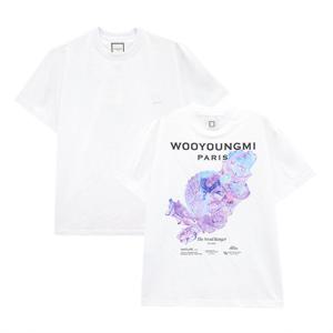 우영미 3D 코랄 백로고 티셔츠 화이트 W251TS05701W