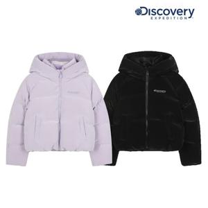 디스커버리키즈 DKDJ55056 여아 엘리아 벨벳 다운 숏패딩