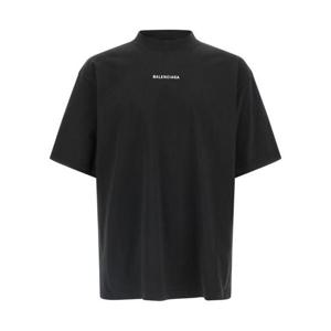 발렌시아가 반팔 티셔츠 A00247564 Black