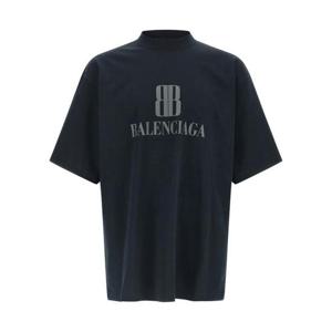발렌시아가 반팔 티셔츠 A00257095 Black