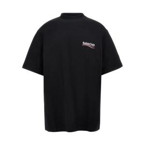 발렌시아가 반팔 티셔츠 A00223434 Black