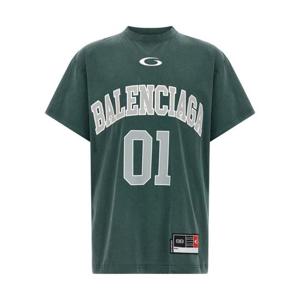 발렌시아가 반팔 티셔츠 A00256576 Green