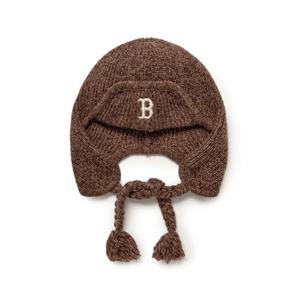 MLB  (3ABNV0356-43BRS) 공용 빈티지 보카시 이어플랩 비니