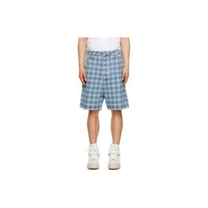 AMI Paris 반바지 블루 알렉스 데님 쇼츠 231482M193019