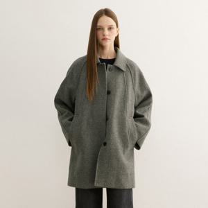 [시스티나][25 F/W] 벨티드 싱글 하프 코트