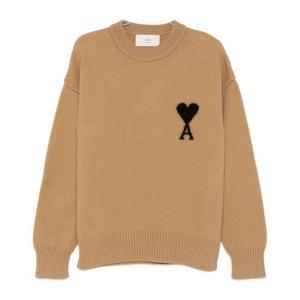 아미 하트 로고 크루넥 풀오버 스웨터 UKS838D 018288