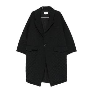 메종마르지엘라 롱 퀼티드 노치 라펠 코트 S29AA0315 M35666900