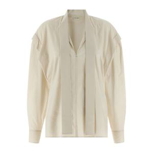 르메르 ASCOT 칼라 코튼 실크 블라우스 TO1470LF1500 WH048