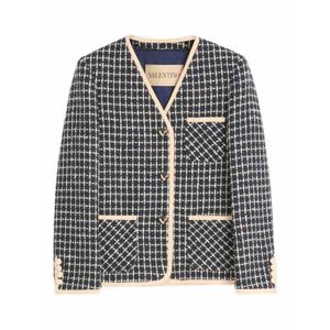 [VALENTINO] 라프리마 여성 자켓 7B3CE4H0 9E4671 NAVY/AVORIO /10