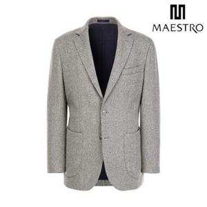 [마에스트로] [25FW][LEOMASTER] 그레이 투톤 져지라이크 자켓 (MAJA5D044G2)